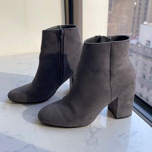 Gray booties
